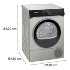 Siemens IQ-500 WQ46H2DXGB 9Kg Heat Pump Tumble Dryer - Silver