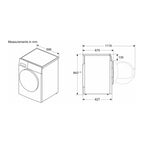 Siemens IQ-700 WR47B2CSGB 9Kg Heat Pump Tumble Dryer - Silver