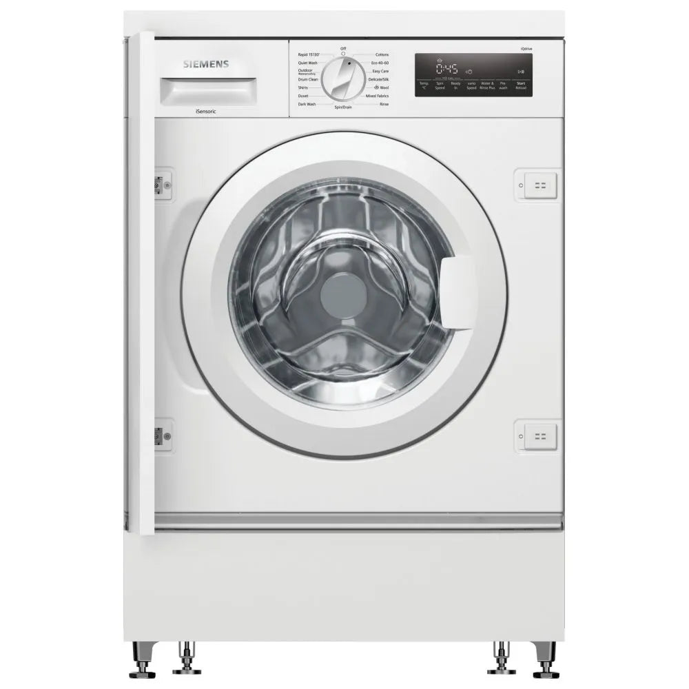 Siemens IQ-700 WI14W502GB Integrated 8kg Washing Machine with 1400 rpm - White