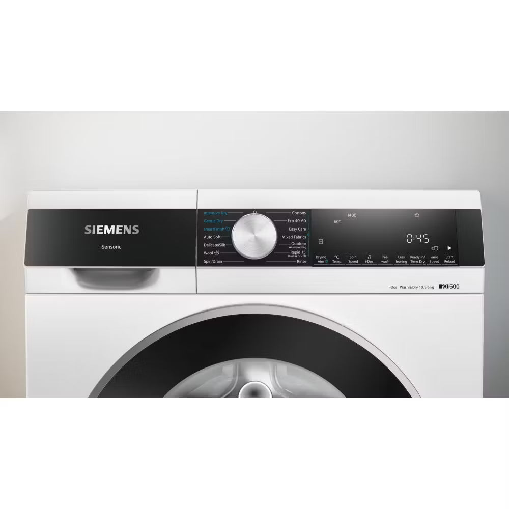 Siemens IQ-500 i-Dos™ WN54G1A1GB 10.5Kg / 6Kg Washer Dryer with 1400 rpm - White