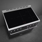 Smeg Symphony C92IPMB2 90cm wide Electric Range Cooker with Induction Hob and Pyrolytic Cleaning - Matt Black