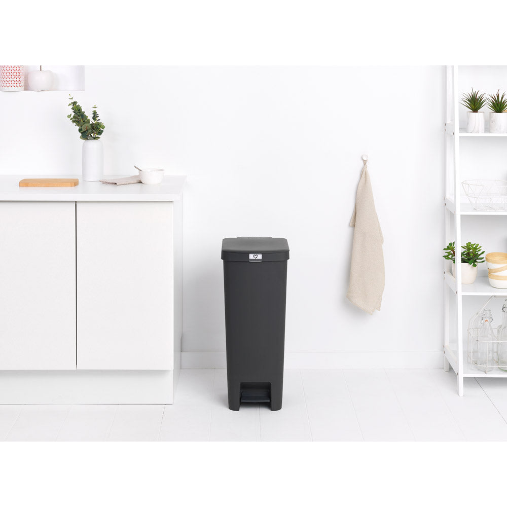 Brabantia Step Up Pedal Bin 40L Dark Grey