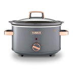 Tower T16042GRY Cavaletto 3.5L Slow Cooker - Grey and Rose Gold