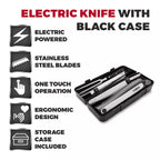 Tower T19028 Electric Knife with One Touch Operation & Storage Case - 120W, Black