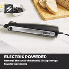 Tower T19028 Electric Knife with One Touch Operation & Storage Case - 120W, Black