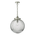 Tamara Pendant Satin Nickel & Ribbed Glass<br>Satin Nickel
