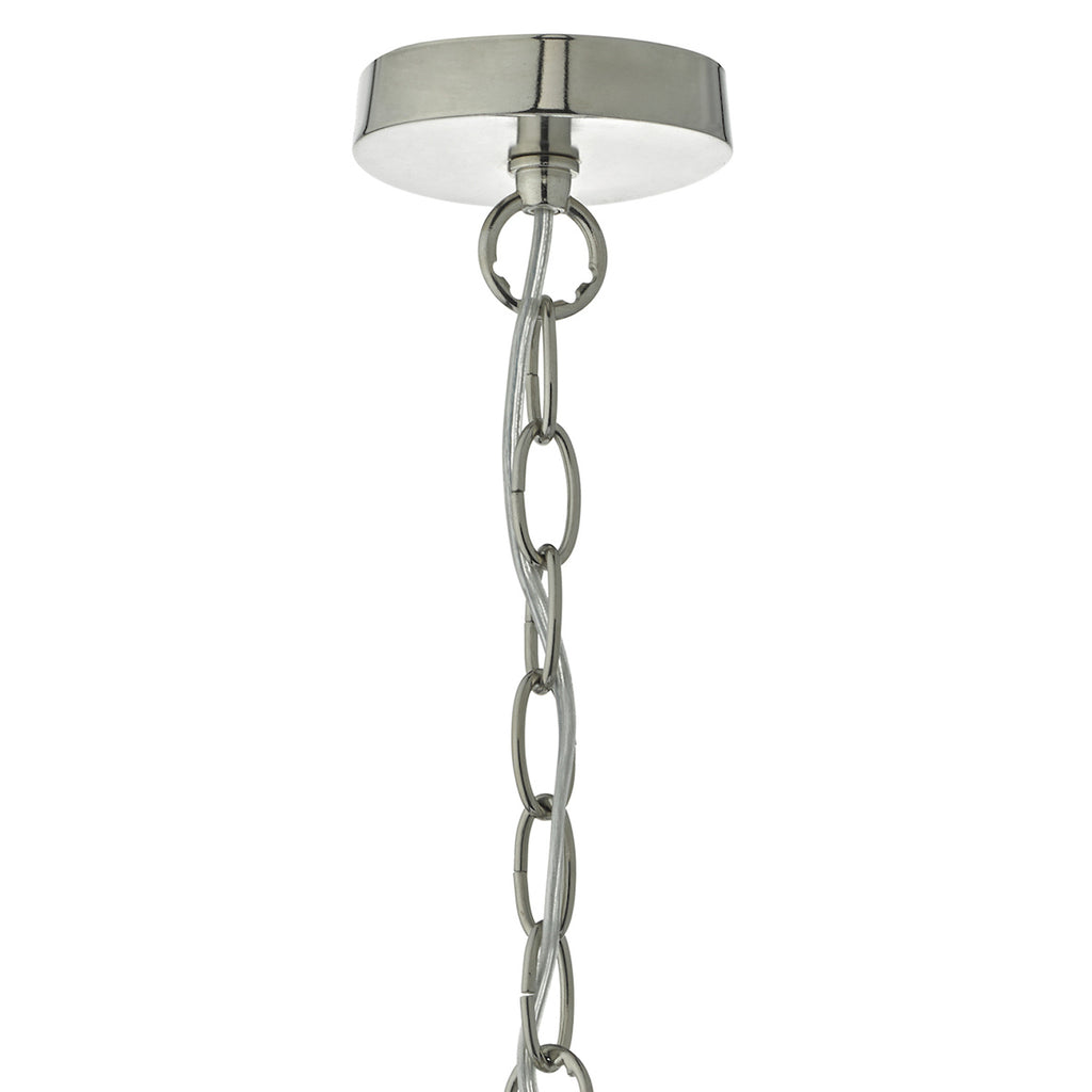 Tamara Pendant Satin Nickel & Ribbed Glass<br>Satin Nickel
