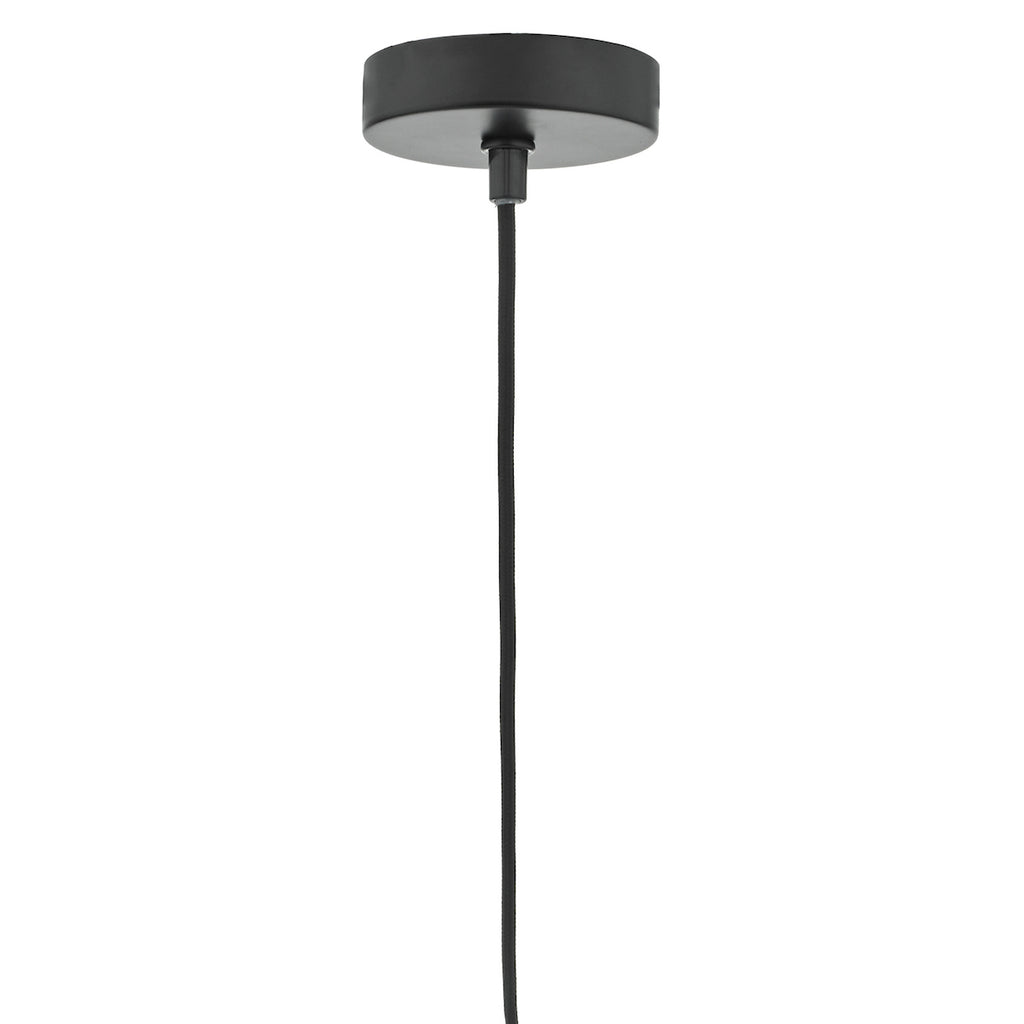 Taplow Pendant Black & Copper<br>Matt Black