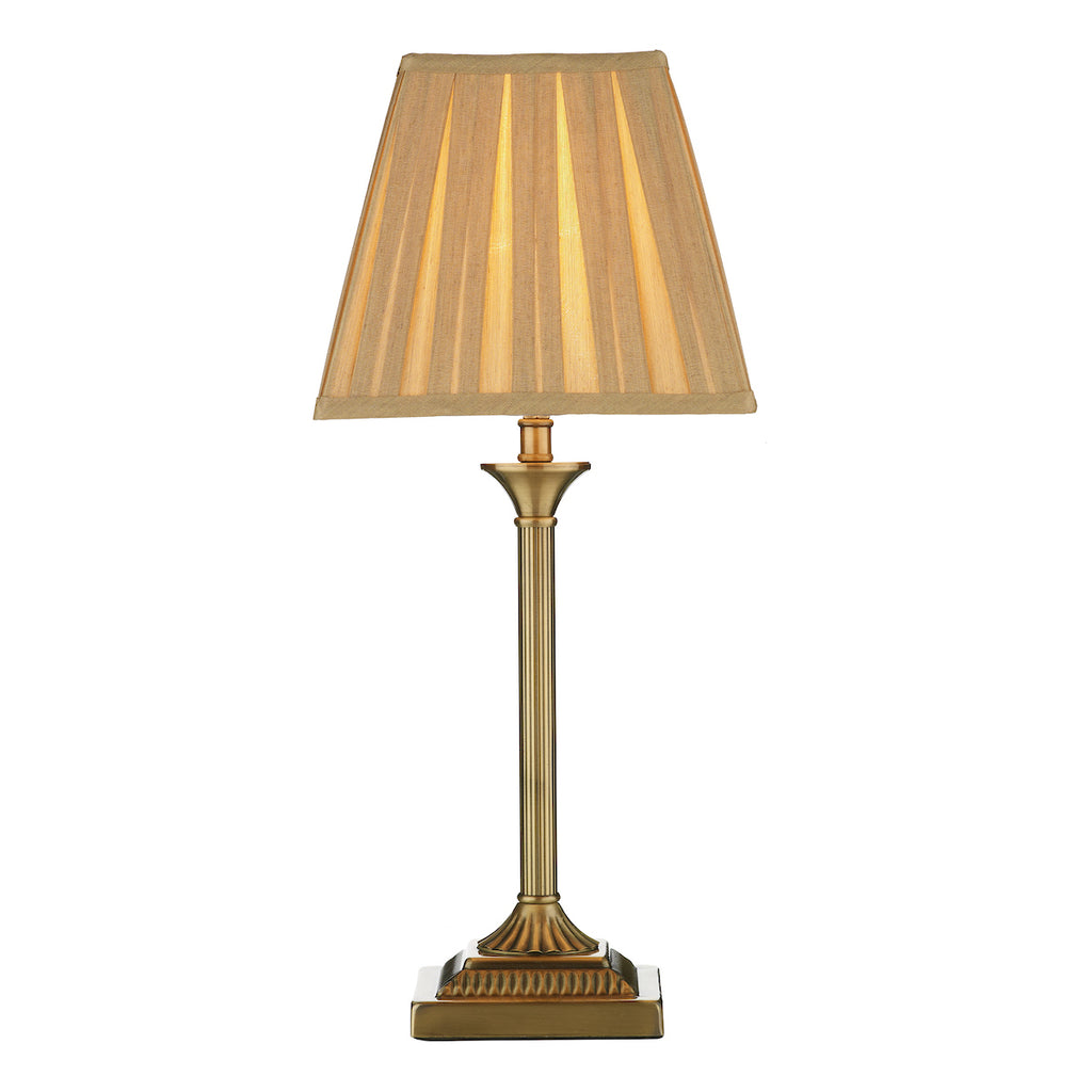 Taylor Table Lamp Antique Brass With Shade <br>Antique Brass