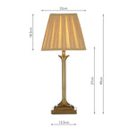 Taylor Table Lamp Antique Brass With Shade <br>Antique Brass