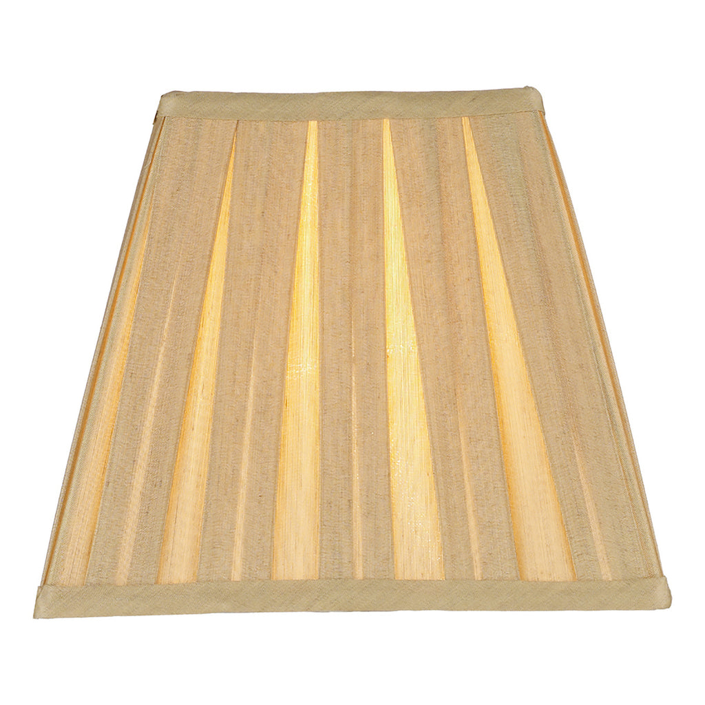 Taylor Gold Faux Silk Tapered Square Shade 22cm<br>Gold