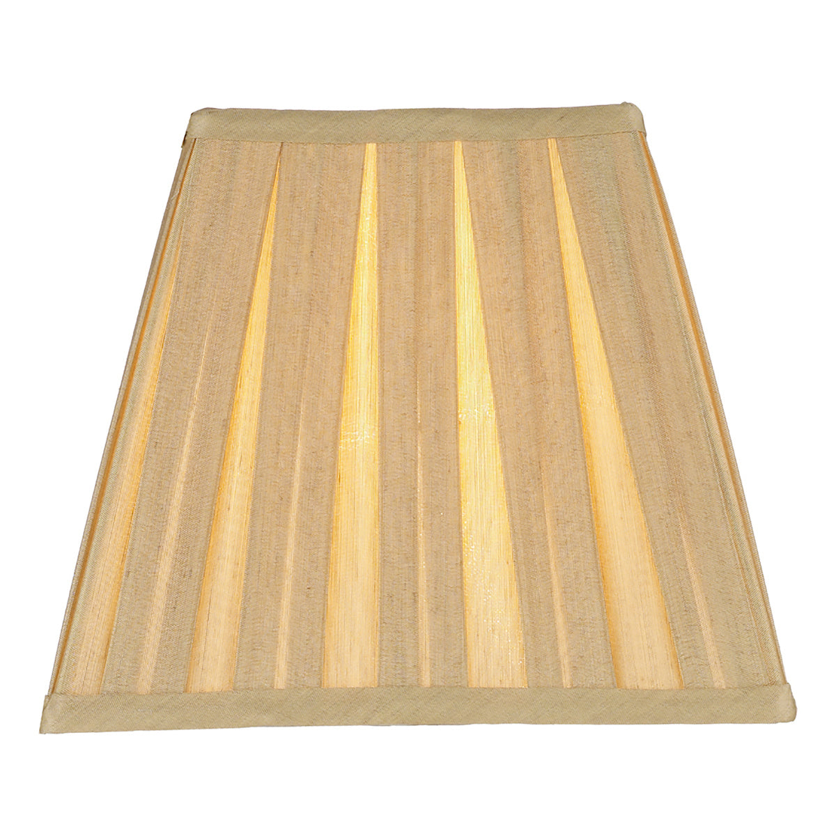 Taylor Gold Faux Silk Tapered Square Shade 22cm<br>Gold