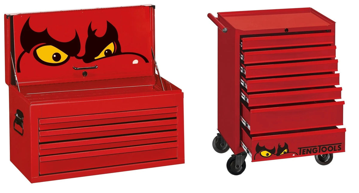 Teng 27 Inch 4 Draw Tool Chest & 7 Draw Cabinet
