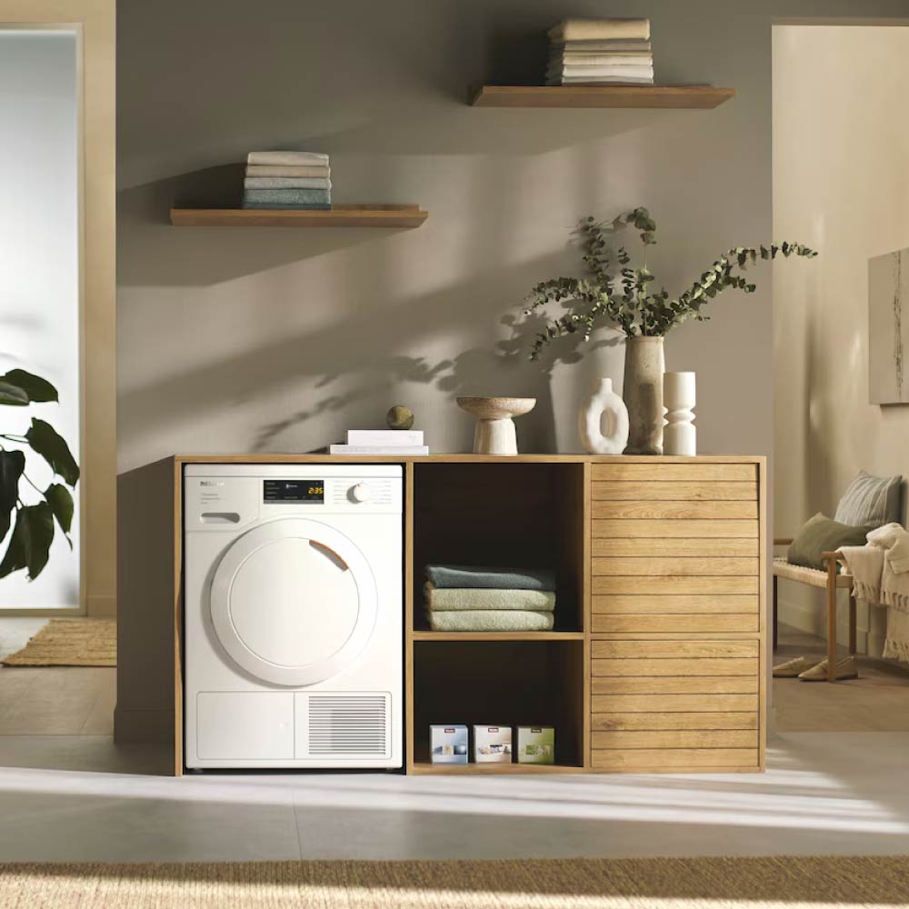 Miele TEA525WP Active 8kg Heat Pump Tumble Dryer - Lotus White