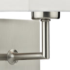 Tibet Wall Bracket Satin Chrome complete with Shade <br>Satin Chrome