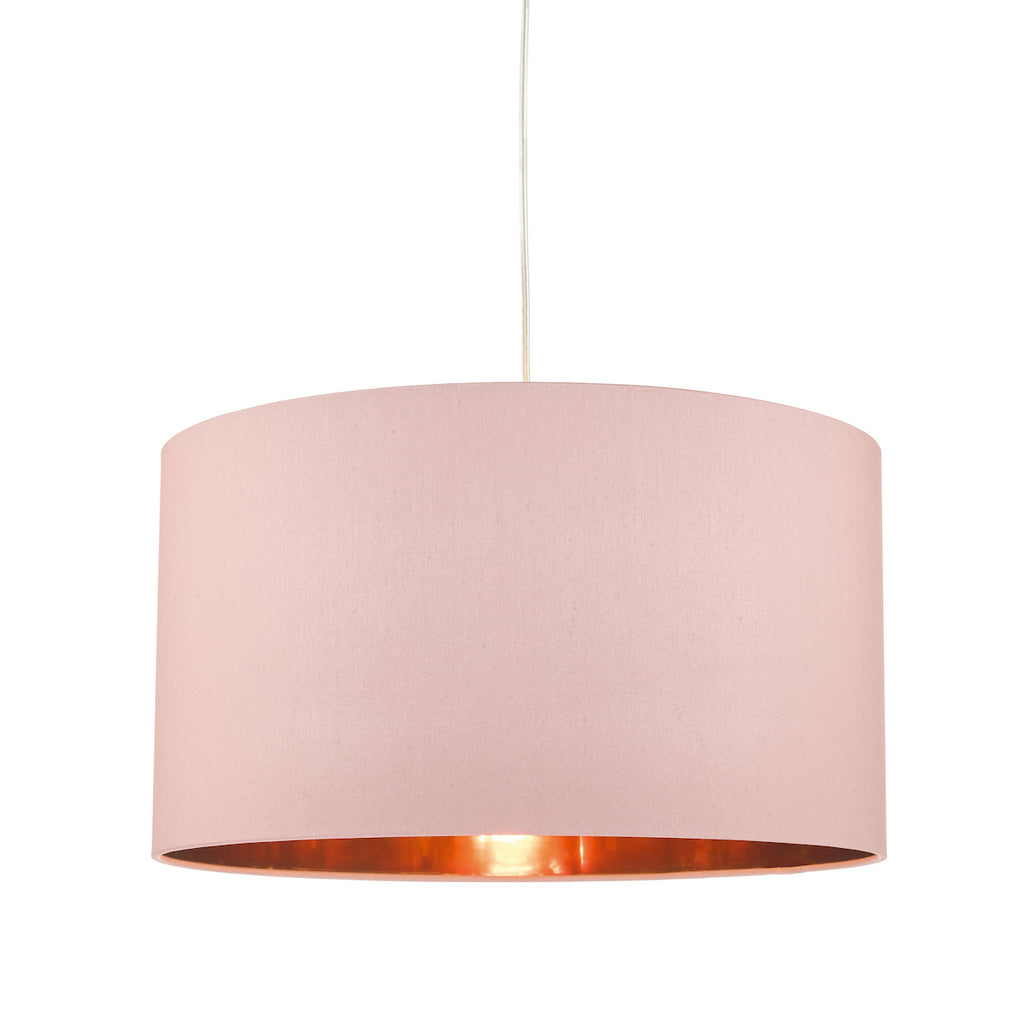 Timon Easy Fit Pendant Shade Pink With Rose Gold Lining<br>Pink