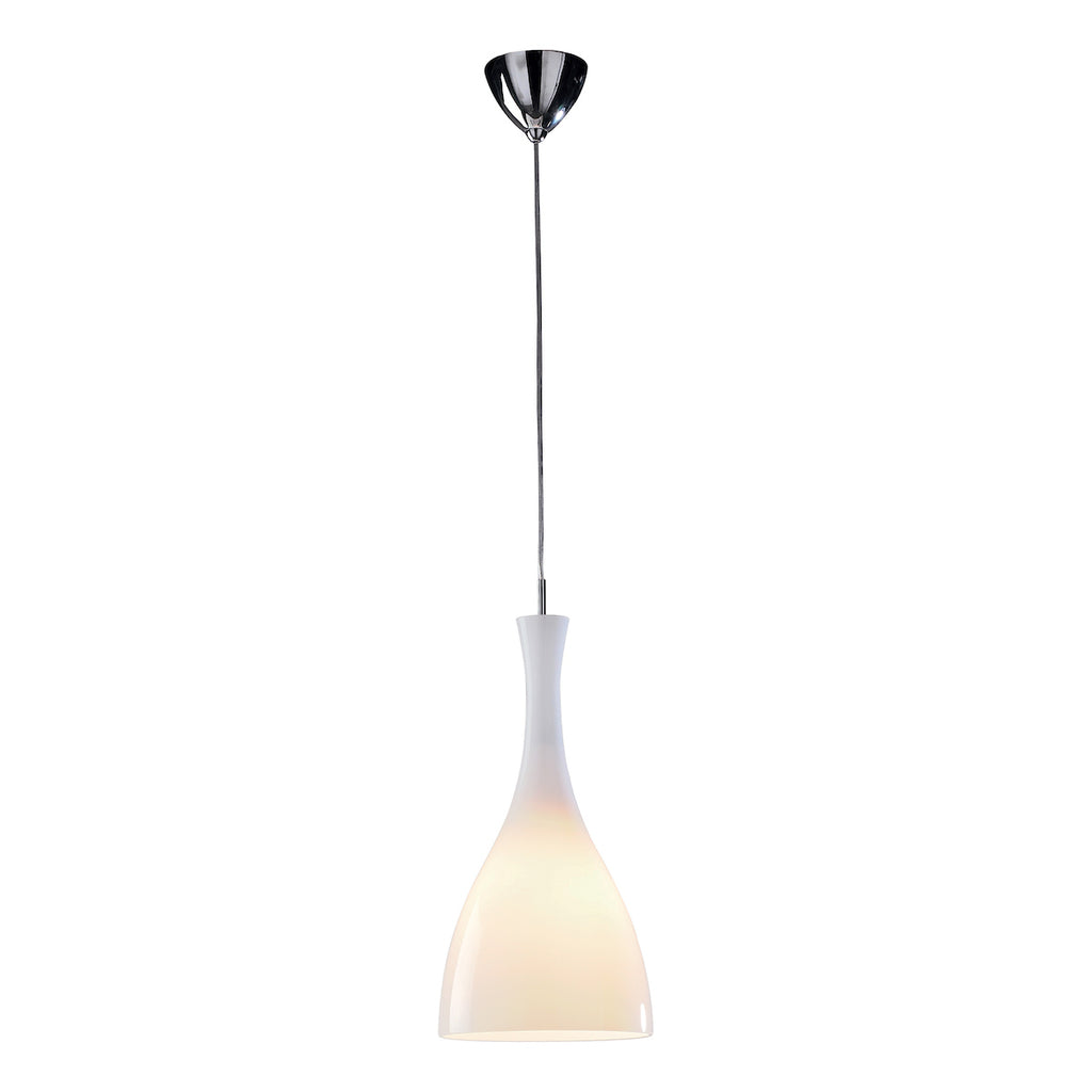 Tone Pendant White<br>White Glass