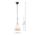 Tone Pendant White<br>White Glass