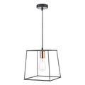 Tower 1 Light Single Pendant Matt Black CopperMatt Black
