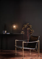 Tower Table Lamp Black & Copper<br>Matt Black