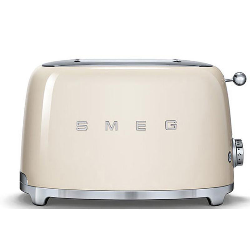 Smeg 50's Style Retro TSF01CRUK 2 Slice Toaster - Cream