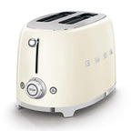 Smeg 50's Style Retro TSF01CRUK 2 Slice Toaster - Cream