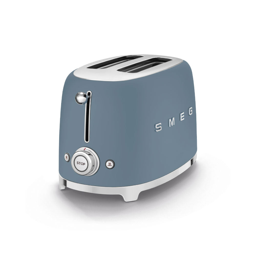 Smeg 50's Style Retro TSF01SBMEU 2 Slice Toaster - Storm Blue