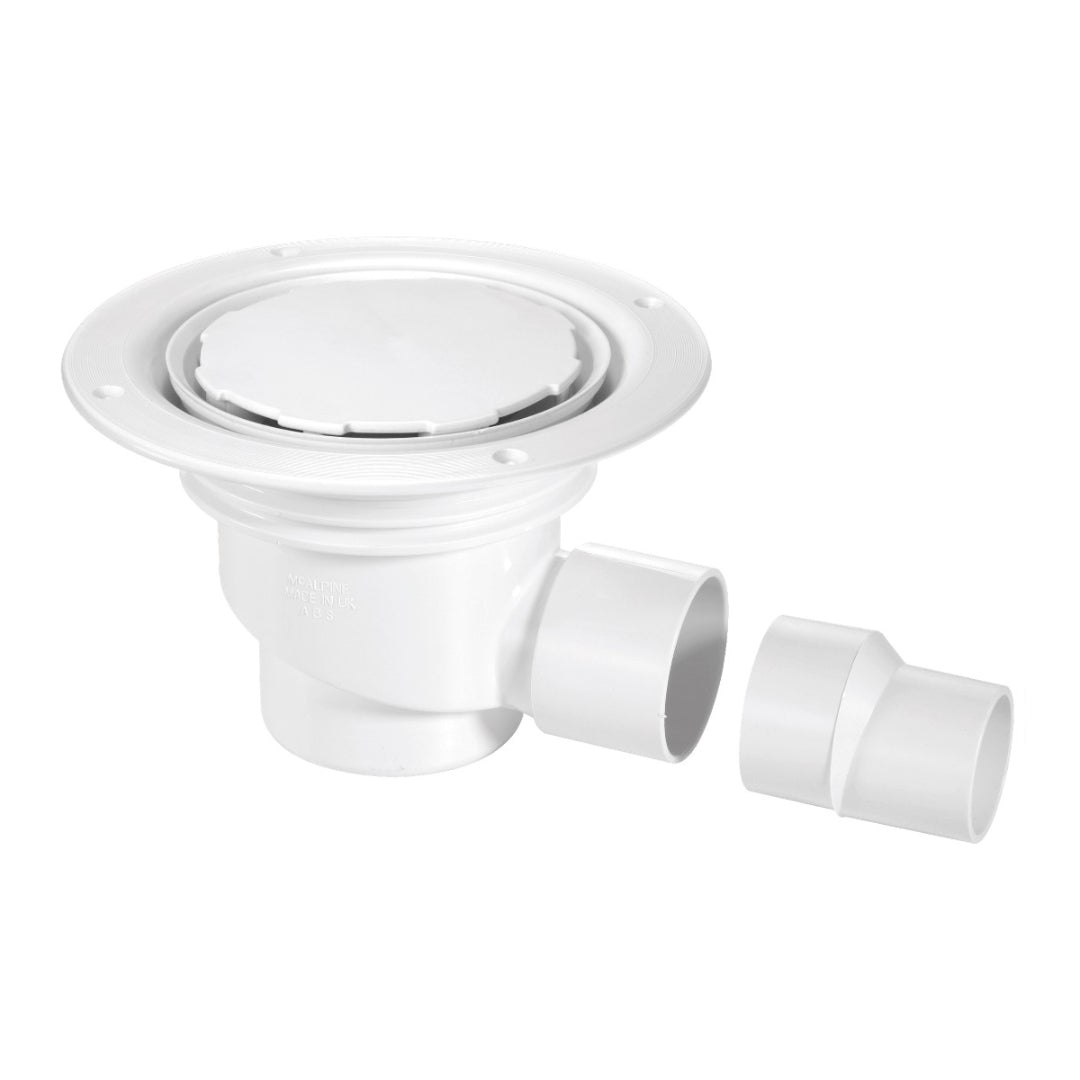McAlpine Water Seal Gully with Horizontal Outlet - White
