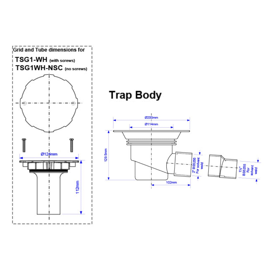 McAlpine Water Seal Gully with Horizontal Outlet - White