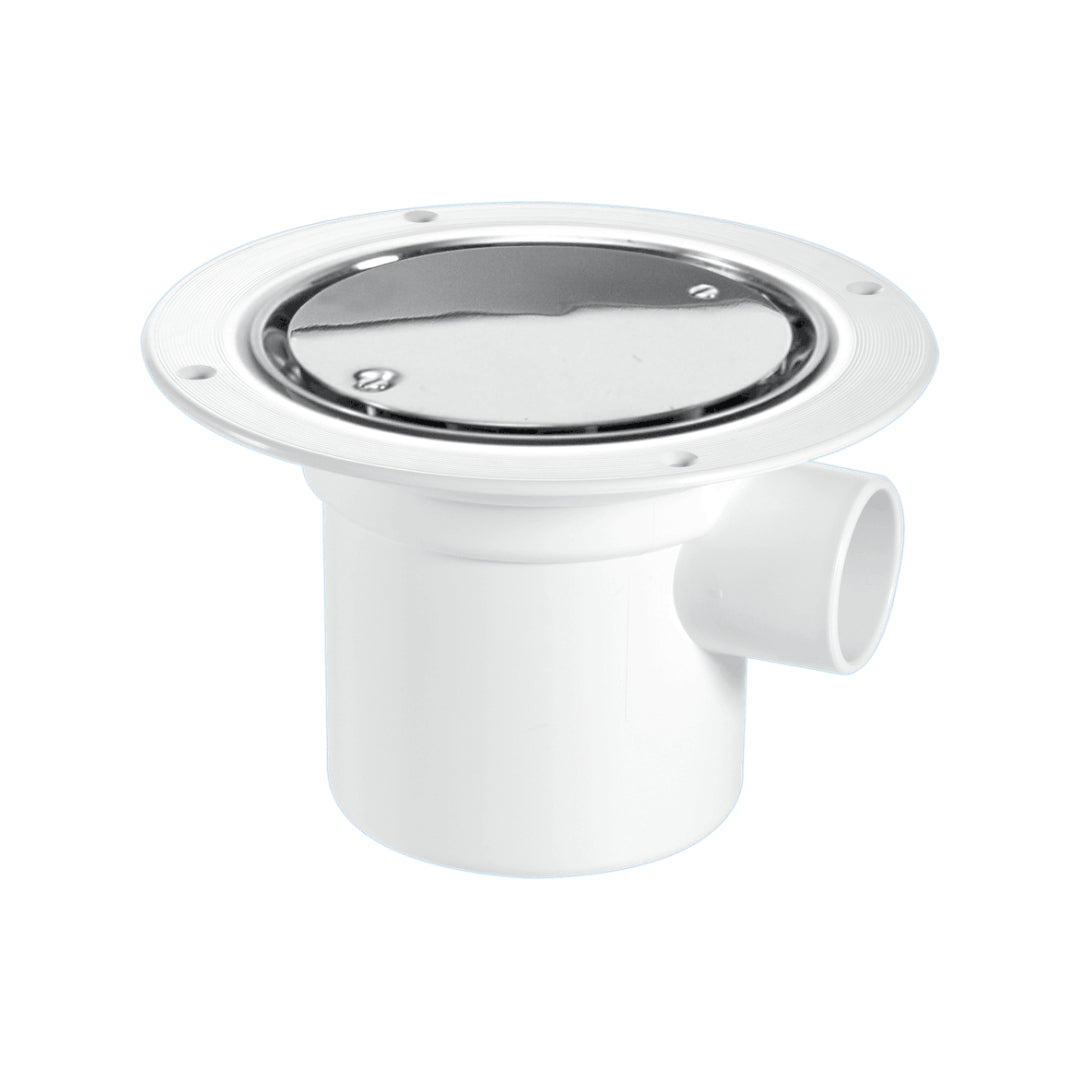 McAlpine 50mm Water Seal Gully with Vertical Outlet and Side Inlet - Chrome