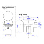 McAlpine 50mm Water Seal Gully with Vertical Outlet and Side Inlet - Chrome