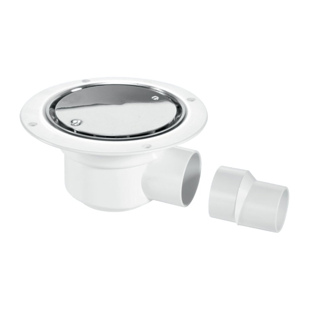 McAlpine 50mm Water Seal Gully with Horizontal Outlet - Chrome