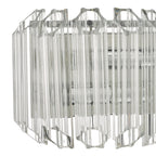 Tuvalu 2 Light Wall Light Glass & Polished Chrome<br>Glass