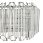 Tuvalu 2 Light Wall Light Glass & Polished Chrome<br>Glass