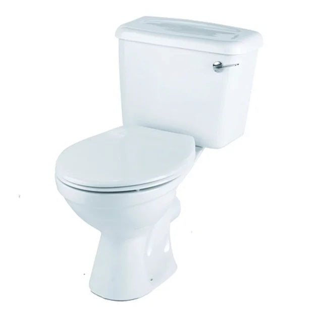 Twyford Option Close Coupled Toilet Set With 6ltr Lever Flush Cistern & Seat