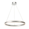Tybalt Pendant Silver & Acrylic LED<br>Satin Silver
