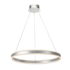 Tybalt Pendant Silver & Acrylic LED<br>Satin Silver