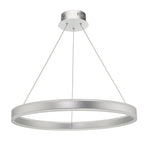 Tybalt Pendant Silver & Acrylic LED<br>Satin Silver