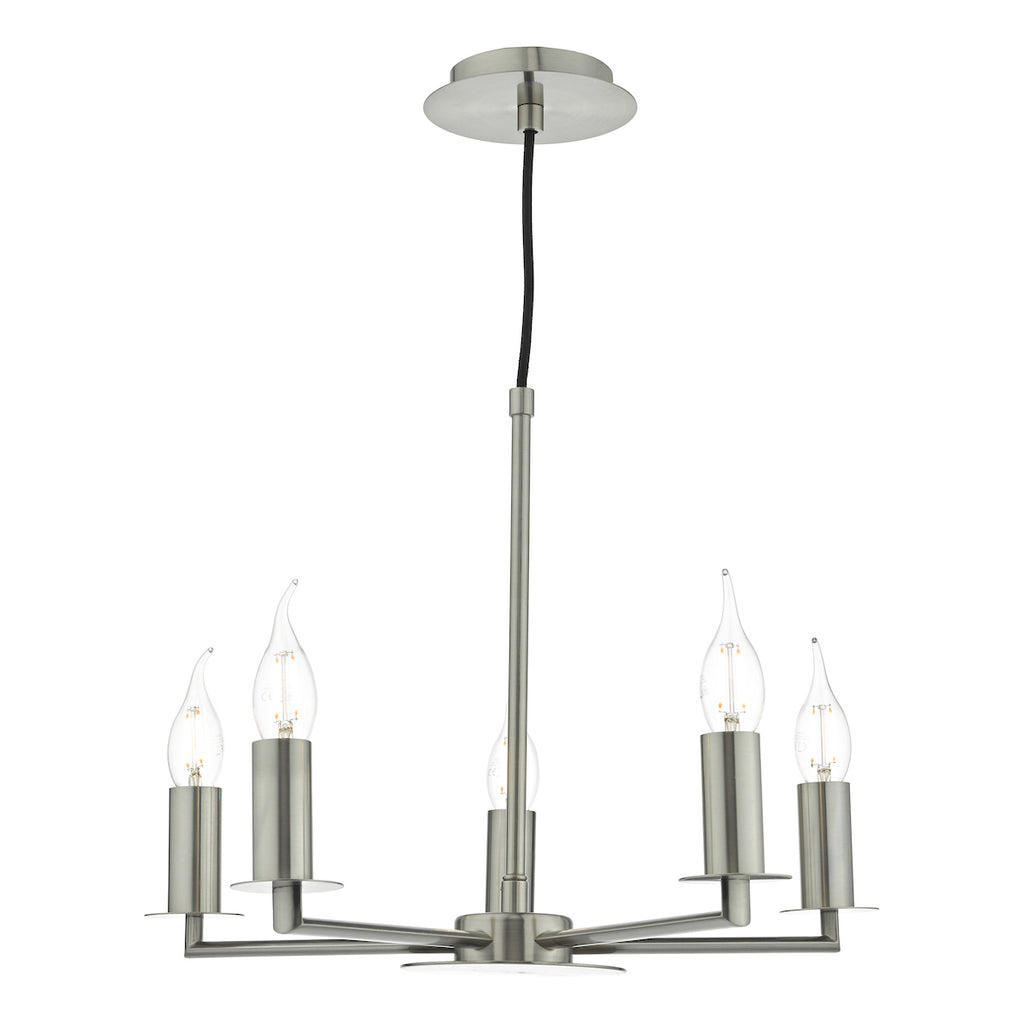 Tyler 5lt Pendant Satin Nickel Fitting Only<br>Satin Nickel