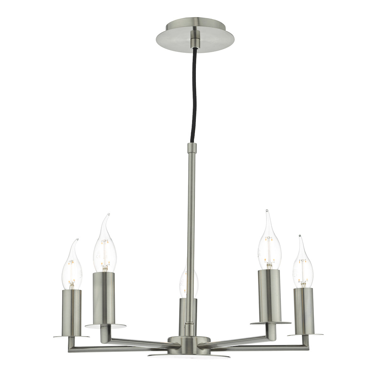 Tyler 5lt Pendant Satin Nickel Fitting Only<br>Satin Nickel