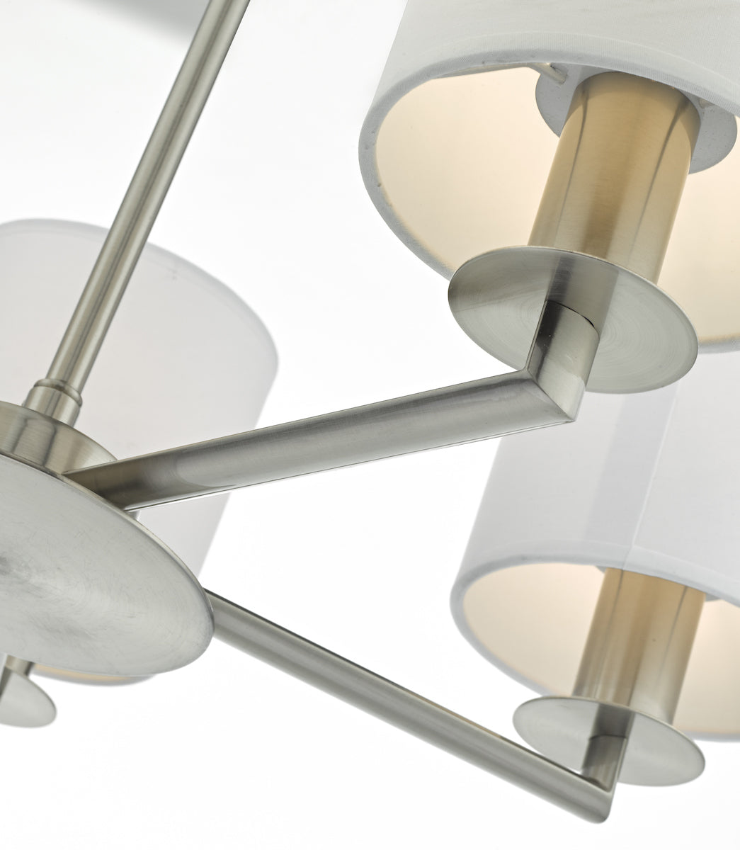 Tyler 5lt Pendant Satin Nickel Fitting Only<br>Satin Nickel