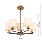 Tyler 5lt Pendant Bronze Fitting Only<br>Antique Bronze