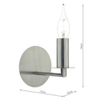 Tyler Wall Light Satin Nickel Fitting Only<br>Satin Nickel