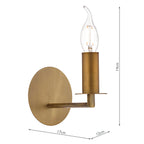 Tyler Wall Light Bronze Fitting Only<br>Antique Bronze