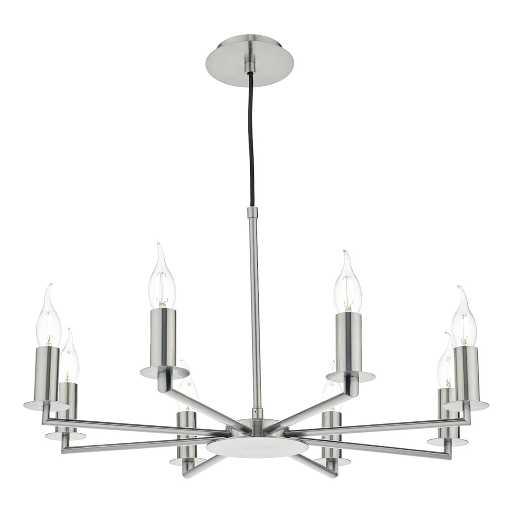 Tyler 8 Light Pendant Satin Nickel Fitting Only<br>Satin Nickel