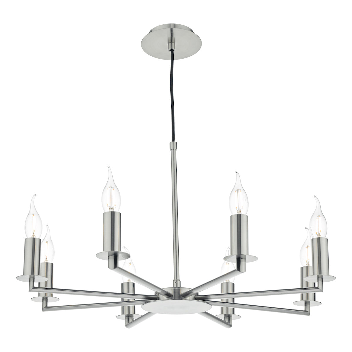 Tyler 8 Light Pendant Satin Nickel Fitting Only<br>Satin Nickel