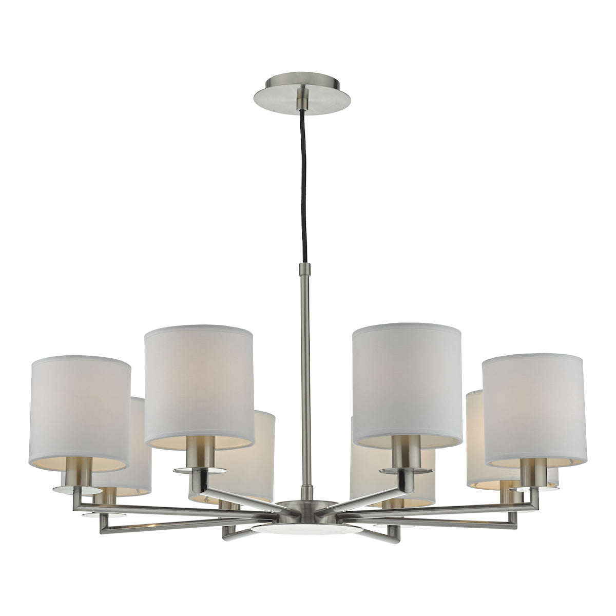 Tyler 8 Light Pendant Satin Nickel Fitting Only<br>Satin Nickel