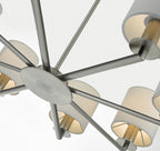 Tyler 8 Light Pendant Satin Nickel Fitting Only<br>Satin Nickel