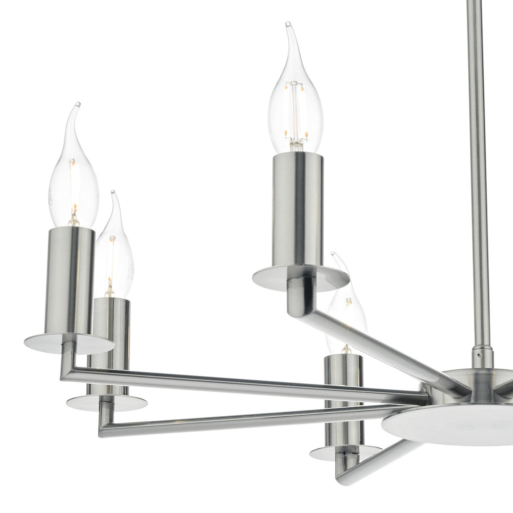 Tyler 8 Light Pendant Satin Nickel Fitting Only<br>Satin Nickel