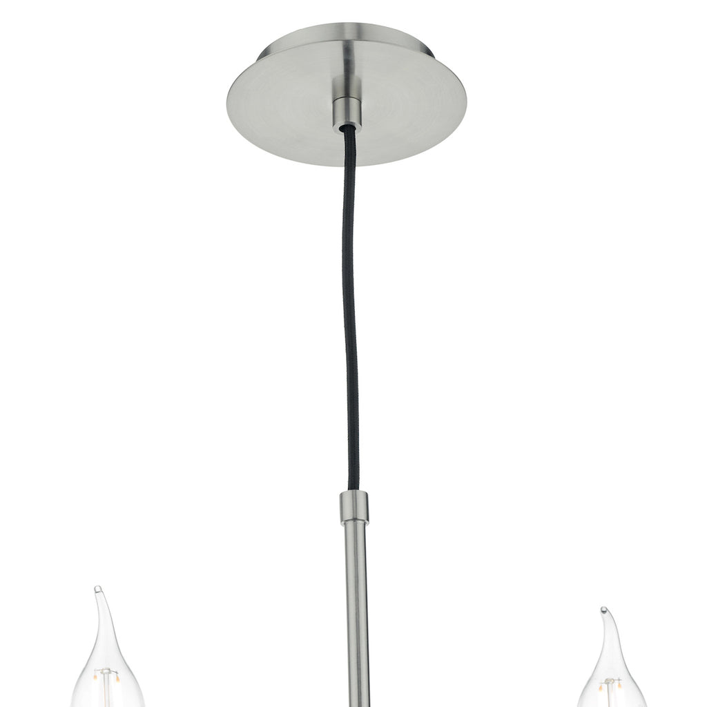 Tyler 8 Light Pendant Satin Nickel Fitting Only<br>Satin Nickel